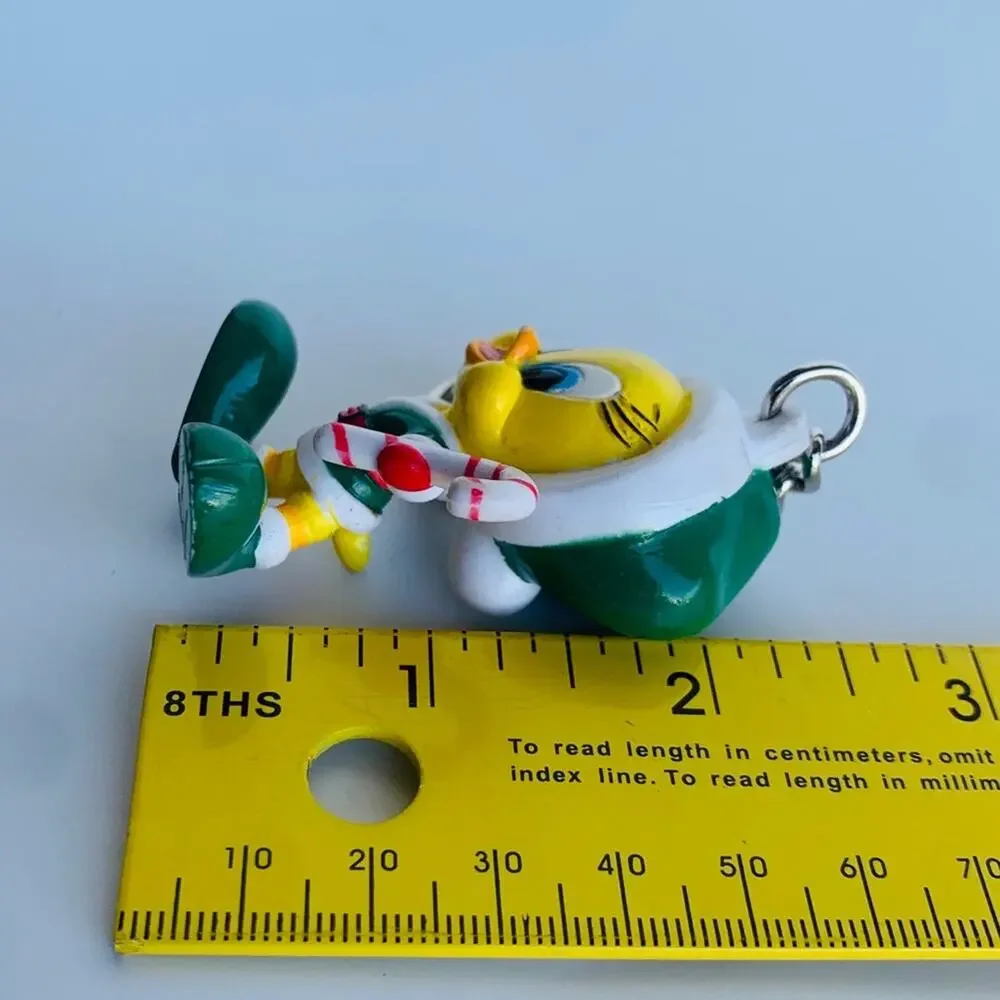 Vintage Tweety Bird Christmas Keychain